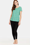 Rosaline Meadows Knit Cotton Top (Pack of 2) - Green Pink — thumbnail 10